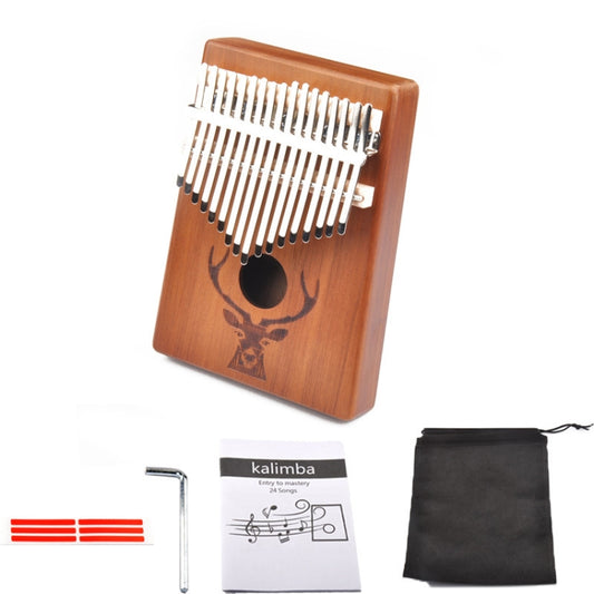 17-Tone Beginner Finger Piano Deer Head Kalimba Thumb Piano(Retro Kit) - Keyboard Instruments by buy2fix | Online Shopping UK | buy2fix