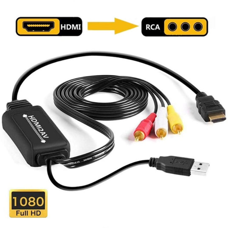 RL-HTAL1 HDMI to AV Converter Specification： Male to Male Confinement - Converter by buy2fix | Online Shopping UK | buy2fix