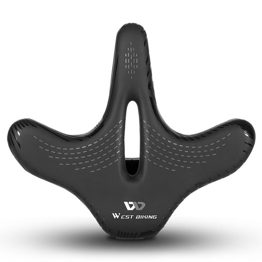 WEST BIKING YP0801122 Bicycle Mountain Bike Large Cushion Leisure And Comfortable Bicycle Saddle(Line Swallow) - Outdoor & Sports by WEST BIKING | Online Shopping UK | buy2fix
