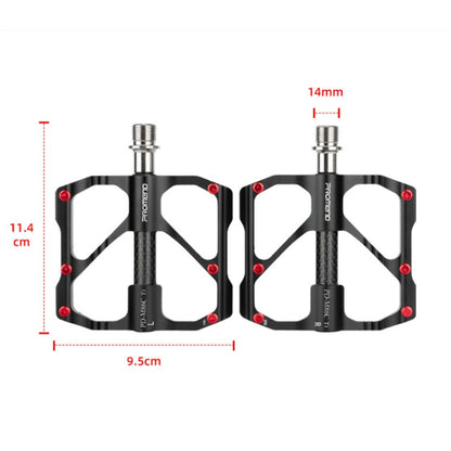 1 Pair PROMEND Titanium Axle Carbon Tube Bicycle Pedal Mountain Bike Road Bike 3 Palin Pedal PD-M86C-TI - Outdoor & Sports by PROMEND | Online Shopping UK | buy2fix