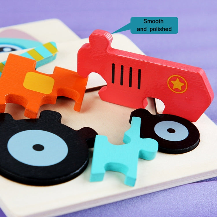 5 PCS Children Wooden Three-Dimensional Puzzle Early Education Cartoon Animal Geometric Educational Toys(Ship) - Puzzle Toys by buy2fix | Online Shopping UK | buy2fix