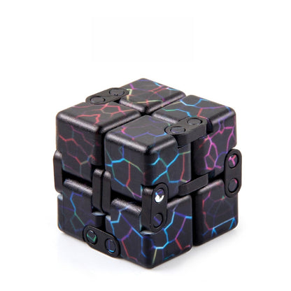 3 PCS Unlimited Magics Cube Colorful UV Printing Pocket Magic Cube Variety Folding Fingertip Magic Cube Decompression Toy(No.168-8-35 Colored Cracks) - Magic Cubes by buy2fix | Online Shopping UK | buy2fix