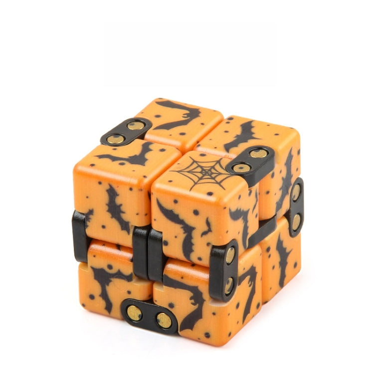 3 PCS  Infinite Magic Cube Halloween Theme Variety Flip Folding Second Order Magic Cube Finger Toy, Colour: No.168-8-23 Spider Web Yellow - Magic Cubes by buy2fix | Online Shopping UK | buy2fix