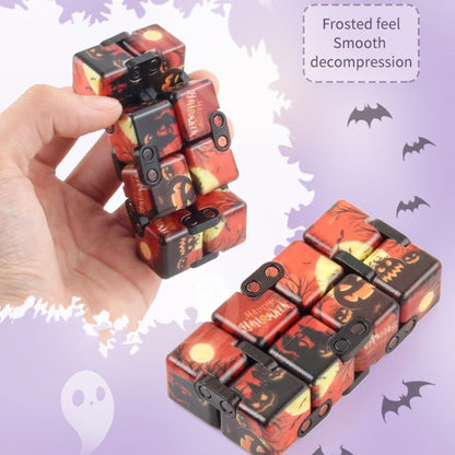 3 PCS  Infinite Magic Cube Halloween Theme Variety Flip Folding Second Order Magic Cube Finger Toy, Colour: No.168-8-27 Halloween Black - Magic Cubes by buy2fix | Online Shopping UK | buy2fix