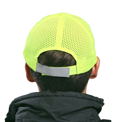 Reflective Safety Baseball Cap Breathable Construction Site Outdoor Construction Mesh Cap, Colour: Fluorescent Yellow - Workplace Safety Supplies by buy2fix | Online Shopping UK | buy2fix