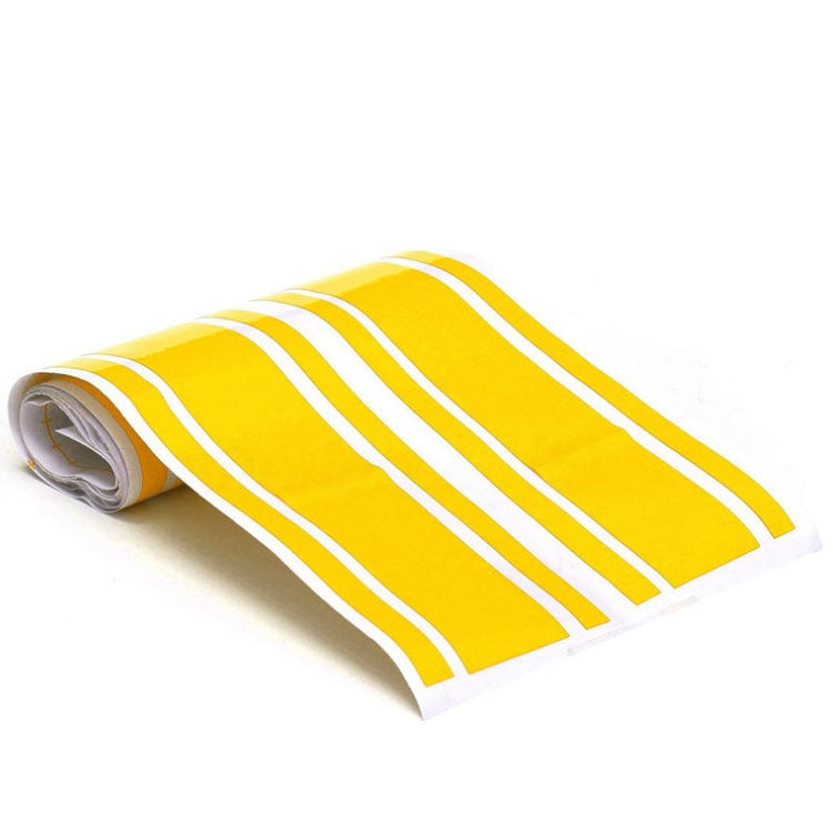 2 PCS Car Hood Stickers Modified Racing Striped Ethylene Body Sticker(Yellow) - In Car by buy2fix | Online Shopping UK | buy2fix