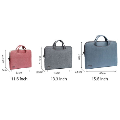 LiSEN LS-116 Simple Laptop Bag Business Laptop Liner Bag, Size: 11.6 inch(Snowflake Nylon Light Red) - Other by LiSEN | Online Shopping UK | buy2fix