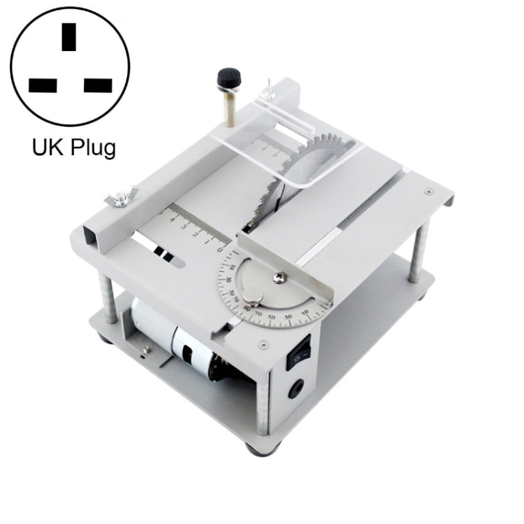 150W Miniature Precision Table Saw Mini Chainsaw Portable Woodworking Sliding Table Saw Multifunctional Cutting Machine, UK Plug - Electric Saws & Accessories by buy2fix | Online Shopping UK | buy2fix