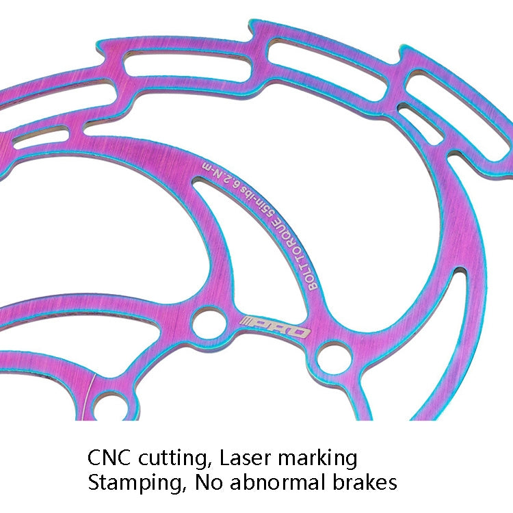 IIIPRO Bike Disc Mountain Bike Hollow Disc Dish Six Nail Brake Pad, Style: 203mm - Outdoor & Sports by buy2fix | Online Shopping UK | buy2fix