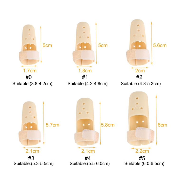 4 PCS Finger Splint Brace Adjustable Finger Support Protector For Fingers Arthritis Joint Finger Injury, Specification: No. 5: 60-65mm(Complexion) - Corrector by buy2fix | Online Shopping UK | buy2fix