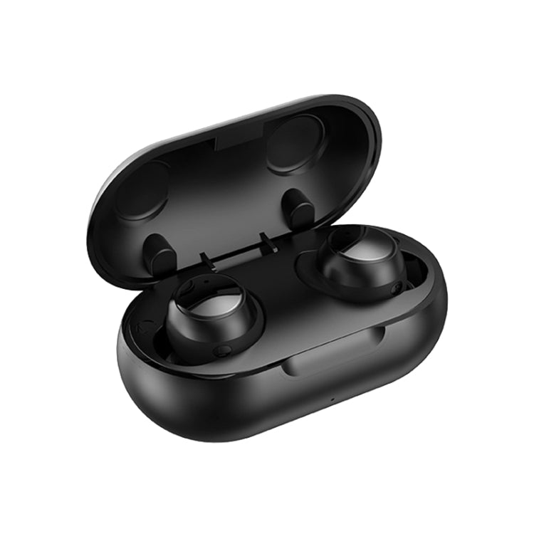 TWS-22 Bluetooth 5.0 In-Ear Sports Waterproof Noise Cancelling Touch Control Mini Headphones(Black) - TWS Earphone by buy2fix | Online Shopping UK | buy2fix