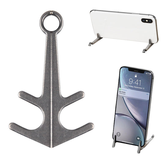 Mini Lazy Desktop Mobile Phone Bracket Multifunction Magnetic Anchor Tablet Stand(Retro Silver) - Desktop Holder by buy2fix | Online Shopping UK | buy2fix