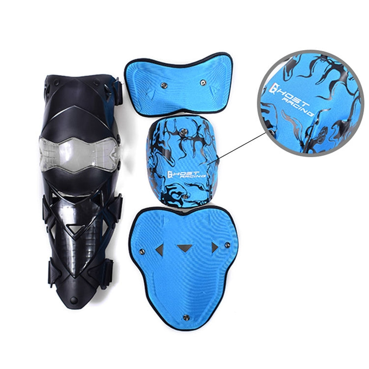 GHOST RACING GR-HX05 Motorcycle Riding Protective Gear Keep Warm Anti-Wind Anti-Fall Locomotive Knee Pad(Blue) - Protective Gear by GHOST RACING | Online Shopping UK | buy2fix