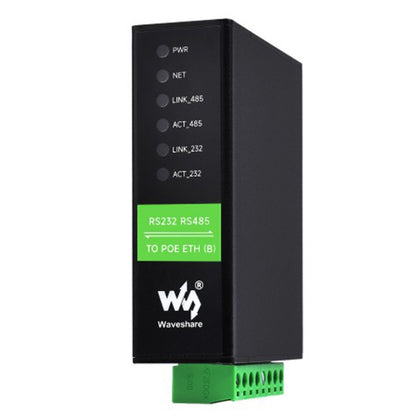 Waveshare RS232 RS485 To RJ45 Ethernet Serial Server, Spec: RS232 RS485 TO POE ETH (B) - Other Accessories by Waveshare | Online Shopping UK | buy2fix