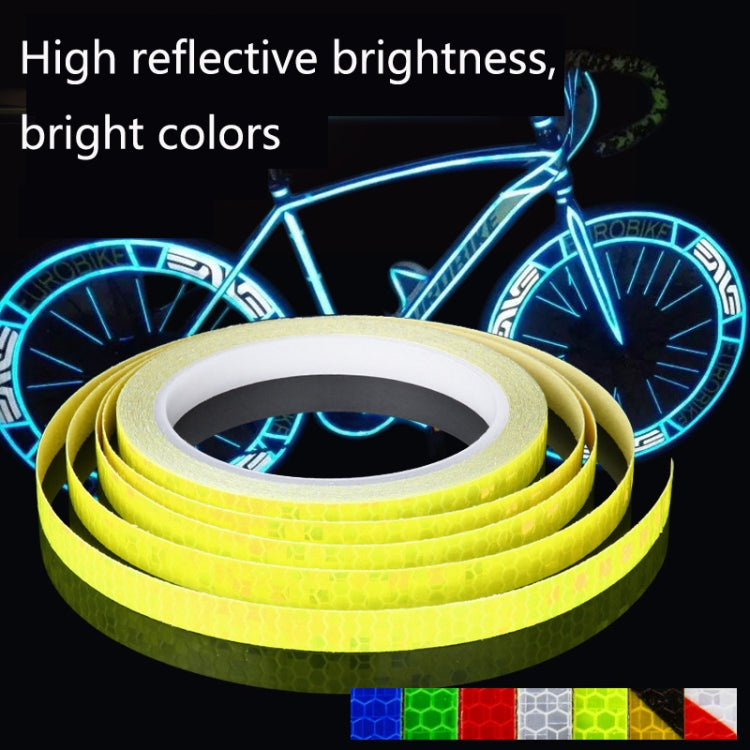 5 Rolls Bicycle Mountain Bike Motorcycle Sticker Car Contour Reflective Sticker Night Riding Reflective Sticker, Size: 2 x 800cm(White) - Decorative Accessories by buy2fix | Online Shopping UK | buy2fix