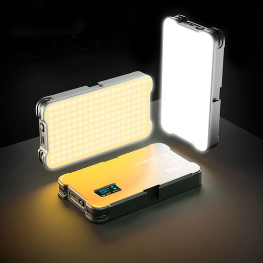 LP160 180 LEDs Square Pocket Fill Light Dual Color Temperature Portable Mobile Phone SLR Computer Photography Fill Light - Camera Accessories by buy2fix | Online Shopping UK | buy2fix