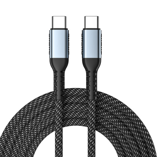 2m 100W PD Fast Charge Type-C Male to Male Data Sync Charging Braided Cable, Length: - Mobile Accessories by buy2fix | Online Shopping UK | buy2fix