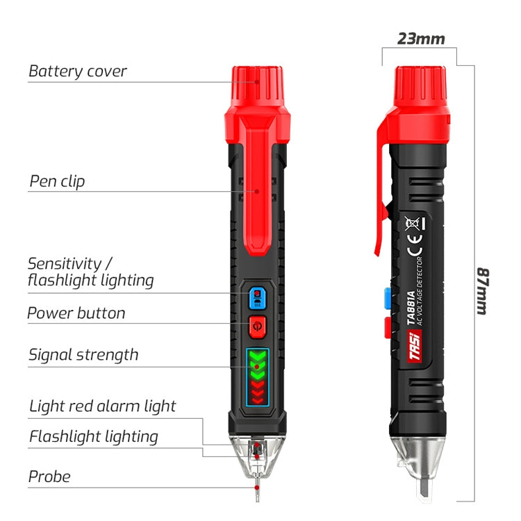 TASI Digital Display Tester Non-Contact Induction Tester(TA881A) - Consumer Electronics by TASI | Online Shopping UK | buy2fix