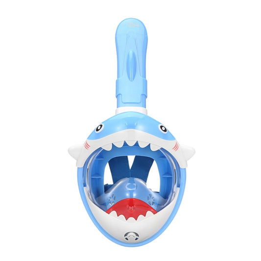 Cartoon Kids Full Dry Diving Mask Swimming Anti-Fog Snorkeling Mask, Size: XS(Shark Blue) - DJI & GoPro Accessories by buy2fix | Online Shopping UK | buy2fix