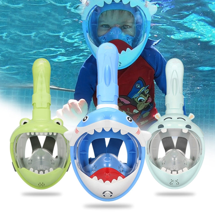 Cartoon Kids Full Dry Diving Mask Swimming Anti-Fog Snorkeling Mask, Size: XS(Hippo) - DJI & GoPro Accessories by buy2fix | Online Shopping UK | buy2fix