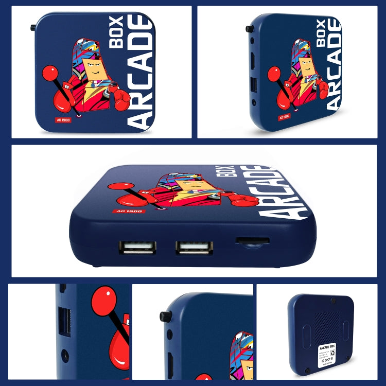 Arcade Box 64G Wireless Video Game Machine Box 4K HD Display For PS1/PSP/N64/DC, UK Plug - Pocket Console by buy2fix | Online Shopping UK | buy2fix
