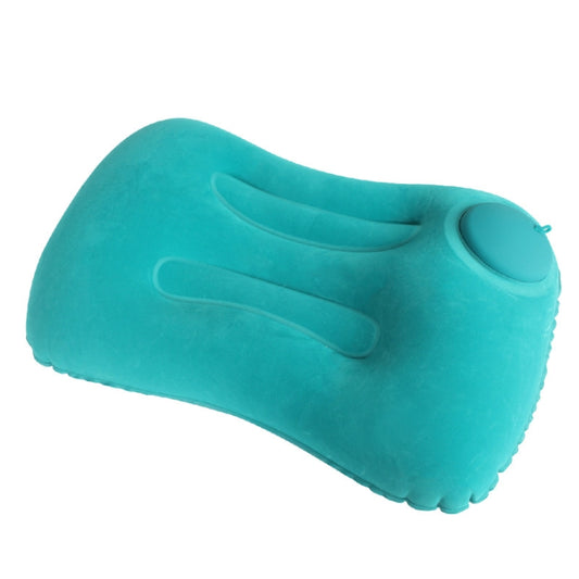 Travel Inflatable Press U-Shaped Neck Guard Pillow, Colour: Flocked U018-03（Peacock Green） - Home & Garden by buy2fix | Online Shopping UK | buy2fix