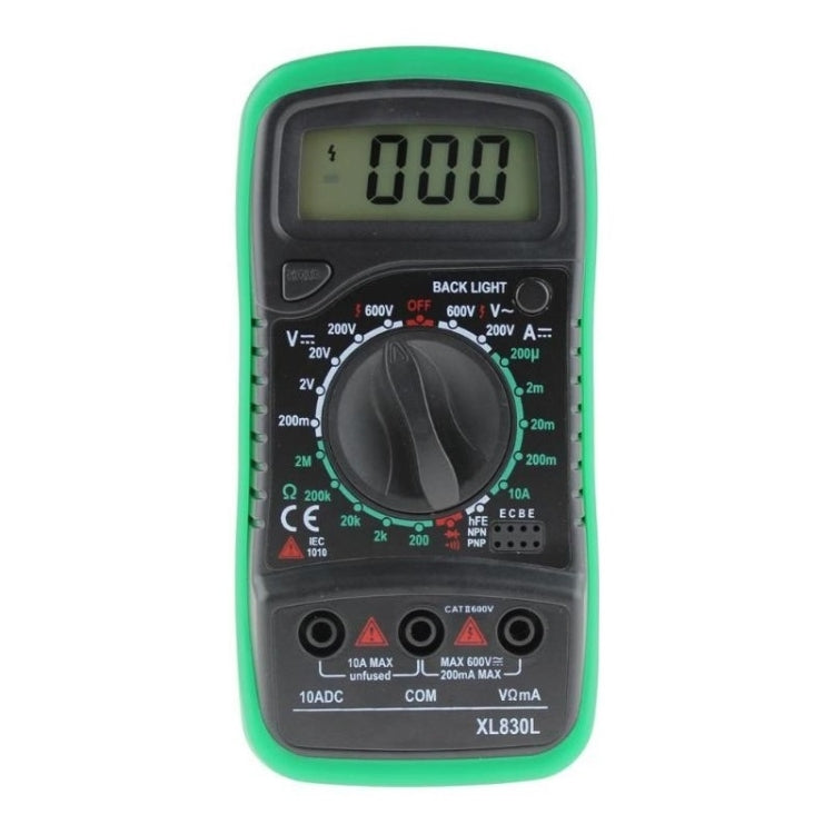 ANENG XL830L Multi-Function Digital Display High-Precision Digital Multimeter, Specification: Standard+10A Extra Tip Pen(Green) - Consumer Electronics by ANENG | Online Shopping UK | buy2fix