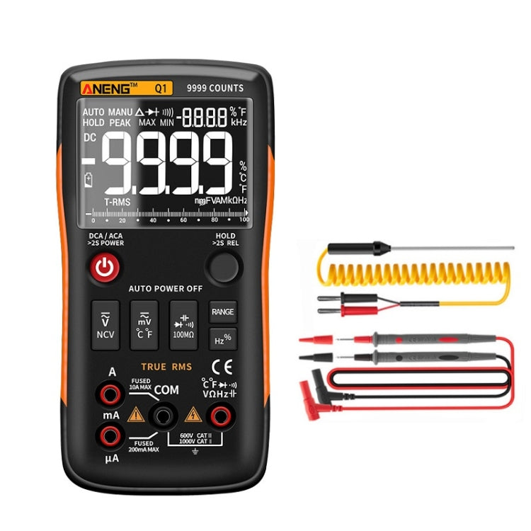 ANENG AN-Q1 Automatic High-Precision Intelligent Digital Multimeter, Specification: Standard(Orange) - Digital Multimeter by ANENG | Online Shopping UK | buy2fix