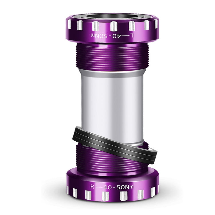 WEST BIKING Mountain Road Bike Screw-In Bearing Bottom Axle(Purple) - Bottom Brackets by WEST BIKING | Online Shopping UK | buy2fix