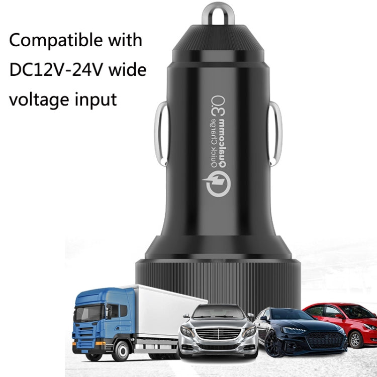 QIAKEY TM328L Dual Port Fast Charge Car Charger - In Car by QIAKEY | Online Shopping UK | buy2fix