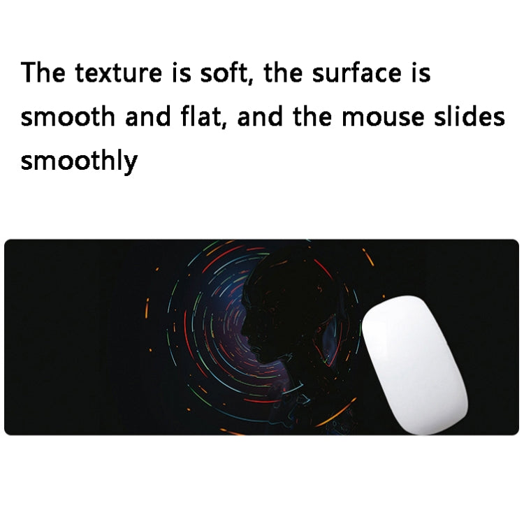 Hand-Painted Fantasy Pattern Mouse Pad, Size: 400 x 900 x 4mm Seaming(6 Stars and You) - Mouse Pads by buy2fix | Online Shopping UK | buy2fix