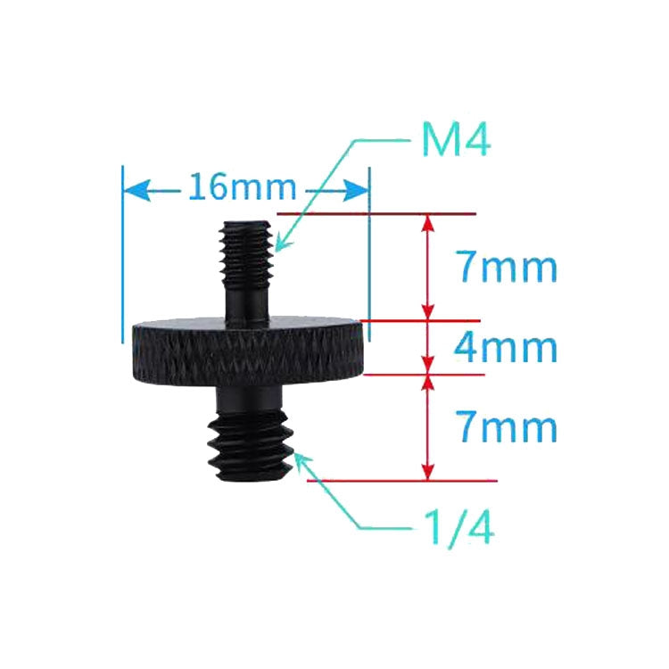 4 PCS Screw Adapter A24 1/4 Male to M4 Male Screw - Camera Accessories by buy2fix | Online Shopping UK | buy2fix