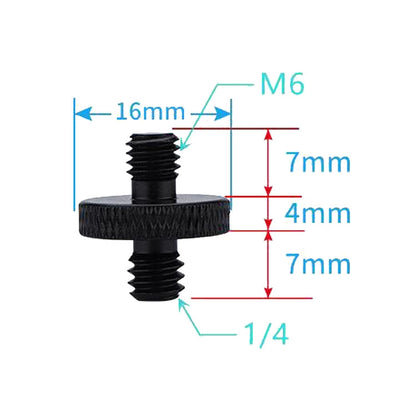 4 PCS Screw Adapter A26 1/4 Male to M6 Male Screw - Camera Accessories by buy2fix | Online Shopping UK | buy2fix