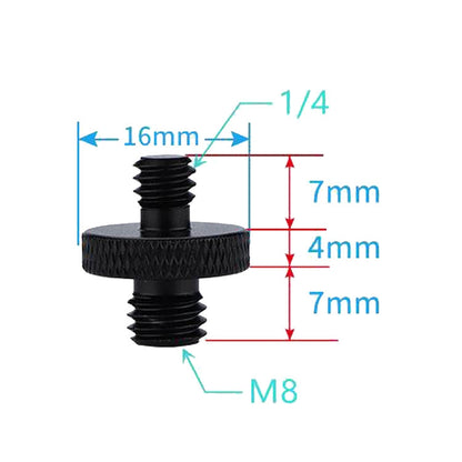 4 PCS Screw Adapter A27 1/4 Male to M8 Male Screw - Camera Accessories by buy2fix | Online Shopping UK | buy2fix