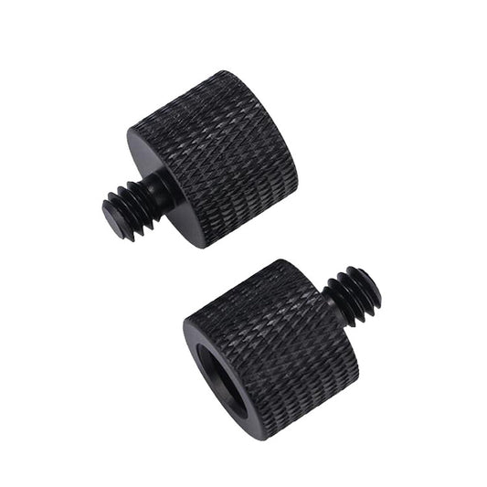 10 PCS Screw Adapter 3/8 Female to 1/4 Male  Screw(Black) - Camera Accessories by buy2fix | Online Shopping UK | buy2fix