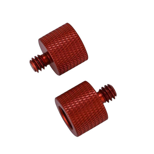 10 PCS Screw Adapter 3/8 Female to 1/4 Male  Screw(Red) - Camera Accessories by buy2fix | Online Shopping UK | buy2fix