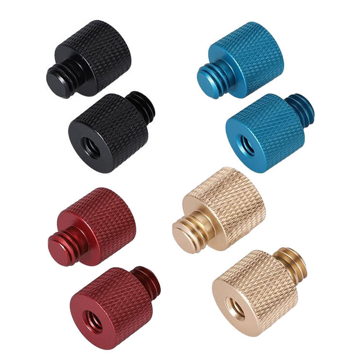 10 PCS Screw Adapter 1/4 Female to 3/8 Male Screw (Blue) - Camera Accessories by buy2fix | Online Shopping UK | buy2fix