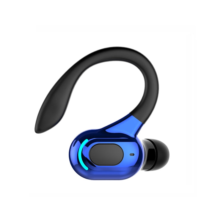 F8 Bluetooth 5.1 Ear-Mounted Stereo Wireless Sports Earphone(Black+Blue) - Bluetooth Earphone by buy2fix | Online Shopping UK | buy2fix