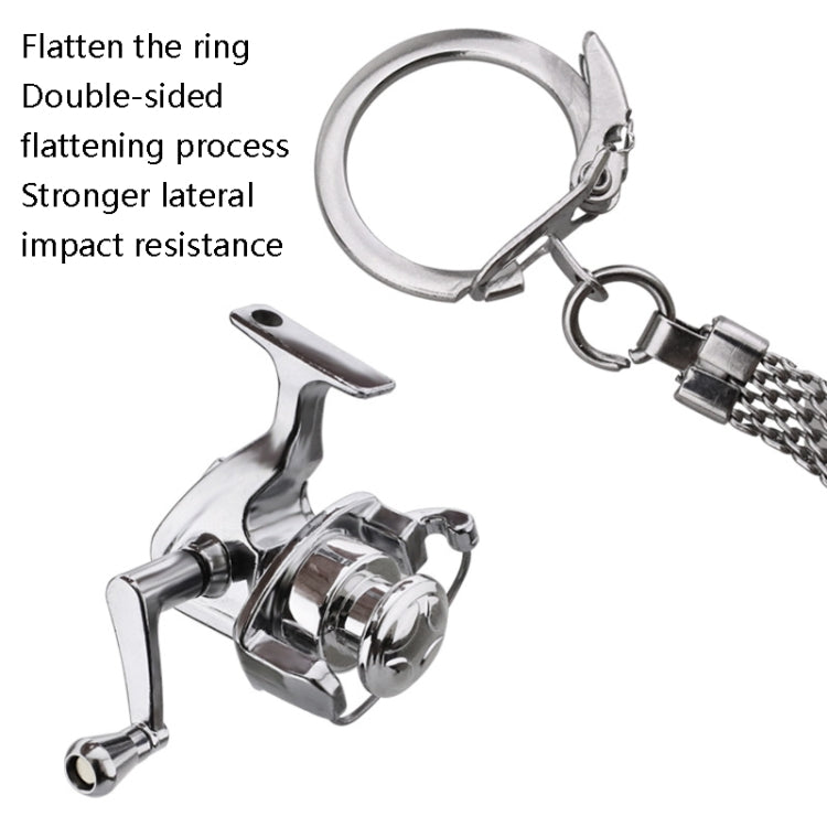 Metal Fishing Wheel Decoration Pendant Mini Wheel Fish Key Chain, Color:  C - In Car by buy2fix | Online Shopping UK | buy2fix