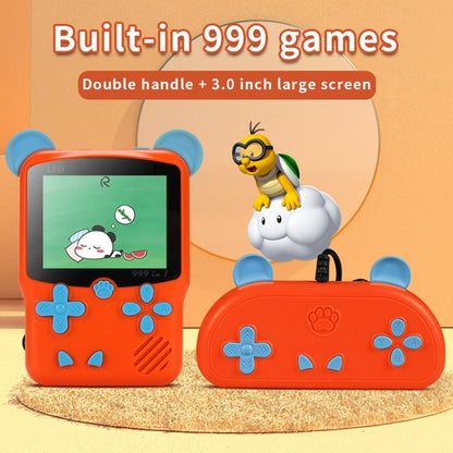 I50 999 in 1 Children Cat Ears Handheld Game Console, Style: Doubles (Yellow) - Pocket Console by buy2fix | Online Shopping UK | buy2fix