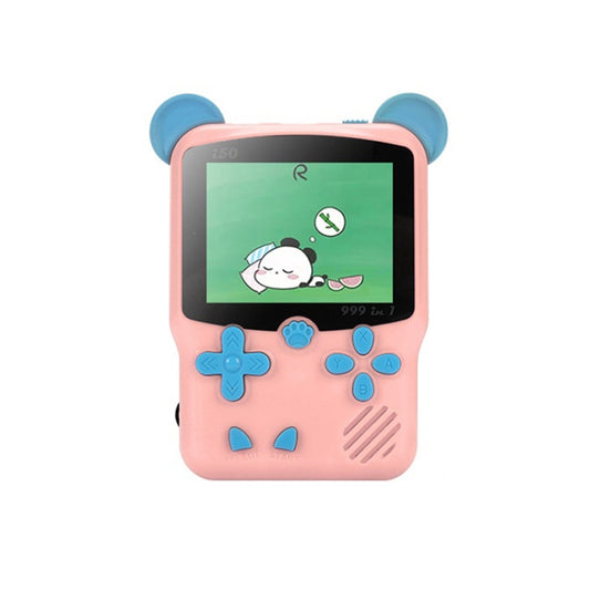 I50 999 in 1 Children Cat Ears Handheld Game Console, Style: Singles (Pink) - Pocket Console by buy2fix | Online Shopping UK | buy2fix