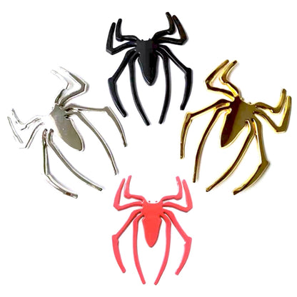 10 PCS Metal Three-Dimensional Spider Car Sticker, Color Random Delivery - In Car by buy2fix | Online Shopping UK | buy2fix