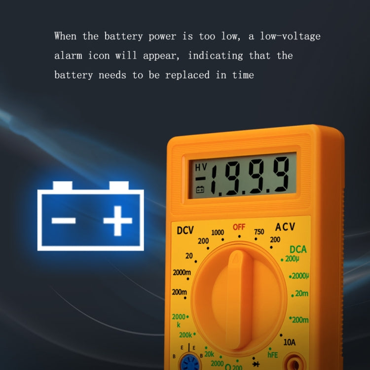 2 PCS ANENG DT830G Portable Digital Multimeter(Black) - Digital Multimeter by ANENG | Online Shopping UK | buy2fix