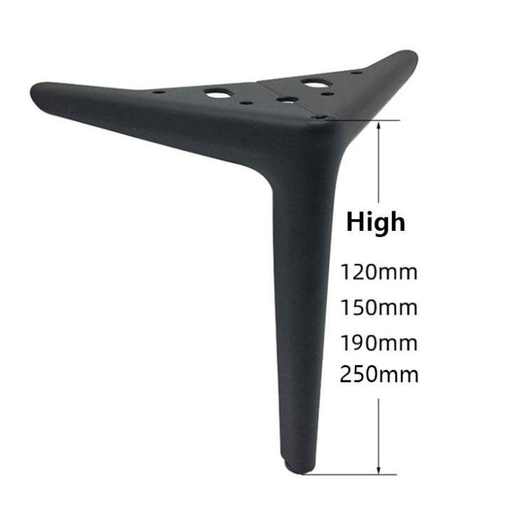 LH-XY-0010 Sofa Cabinet Metal Leg Furniture Leg, Height: 15cm(Gun Black) - Home & Garden by buy2fix | Online Shopping UK | buy2fix