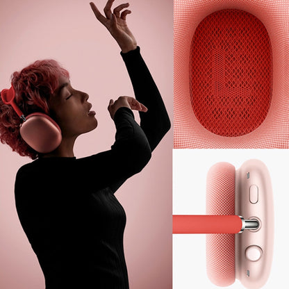 2 PCS Foam Earpads Earmuffs For AirPods Max(Mesh  Pink) - Apple Accessories by buy2fix | Online Shopping UK | buy2fix