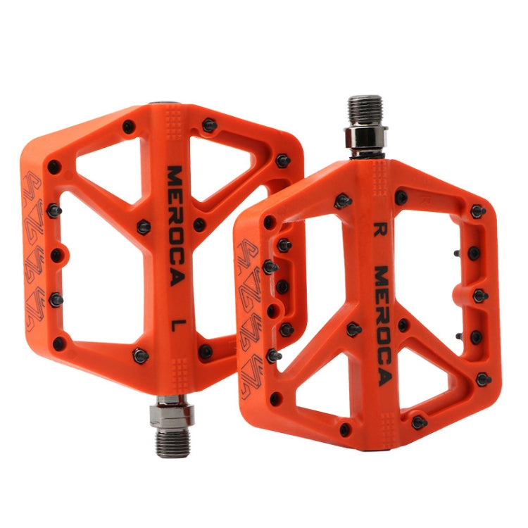 MEROCA Mountain Bike Nylon Pedal(Orange) - Outdoor & Sports by MEROCA | Online Shopping UK | buy2fix