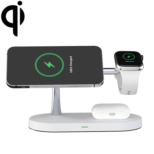 X452 3 in 1 Multifunctional 15W Wireless Charger with Night Light Function(White) - Apple Accessories by buy2fix | Online Shopping UK | buy2fix