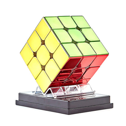 Electroplating Third-Order Magic Cube Educational Toys, Style: No Magnetic Version - Magic Cubes by buy2fix | Online Shopping UK | buy2fix