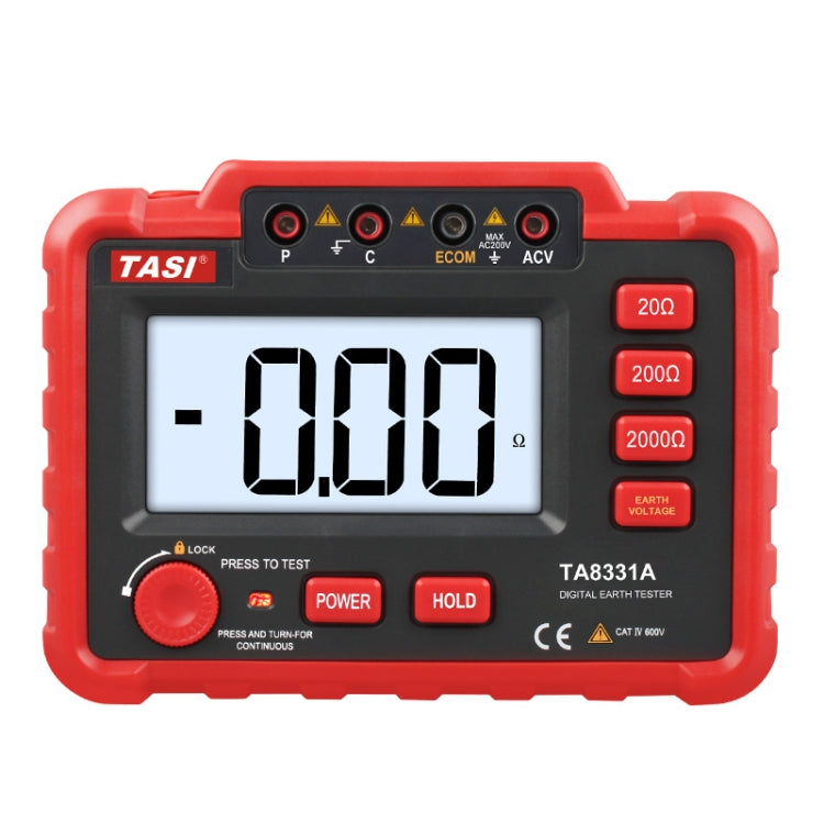 TASI TA8331A Ground Resistance Tester High Accuracy Digitally Ground Resistance Meter - Battery & Resistance Tester by TASI | Online Shopping UK | buy2fix