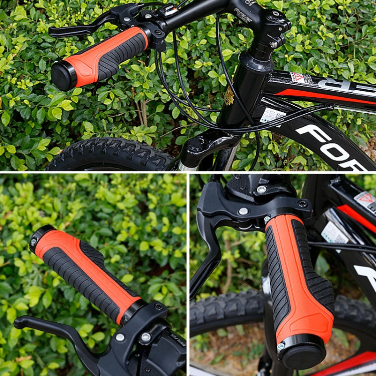 1 Pair Bicycle MTB Bike Handlebar Grips Rubber Anti-Slip Racing Bike Grip(Red) - Outdoor & Sports by buy2fix | Online Shopping UK | buy2fix